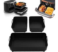 Dreaku Moule Air Fryer, 3PCS Accessoire Air Fryer pour Ninja Air Fryer 10.4L AF500EU, Moule Silicone Air Fryer pour Ninja Foodi Flex 10,4 L, Air Fryer Accessoires pour Ninja Air Fryer (3PCS)