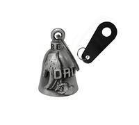 Dream Apparel Campana de motocicleta con colgador, accesorios de motocicleta para buena suerte, conducción segura, llavero de suerte, manos fiables, grande