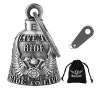 Dream Apparel Campana de motocicleta para motociclista, accesorios pesados de campana fantasma y llavero para la buena suerte