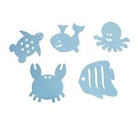Dream Baby G128 Alfombras Antideslizante para Bañera Watch-Your-Step con Indicador de Calor, Multicolor, 10 Piezas