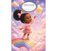 Dream Big: 6 x 9 Wide Ruled Composition Notebook for Black Girls: 100 Lined Pages | Cute 3D Cartoon School Notebook for Journaling, Creative Writing, Notes, Homework & Big Dreams