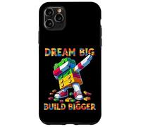 Dream Big Build Bigger Funny Blocks Bricks Master Builder Carcasa para iPhone 11 Pro MAX