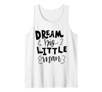 Dream Big Little Man Father Cita para niños y niños Camiseta sin Mangas