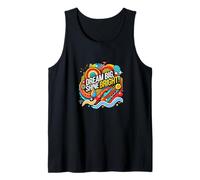 Dream Big, Shine Bright - Cita Motivacional Abstracta - S35 Camiseta sin Mangas