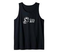 Dream Big Space Cat - Universo de motivación Positiva Camiseta sin Mangas