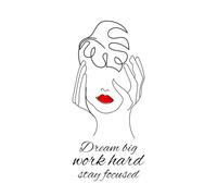 Dream big_work hard_stay focused: Lined notebook