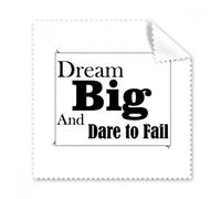 Dream Big y Dare To Fail Quote gafas paño de limpieza paño limpiador de regalo teléfono Protector de 5 unidades