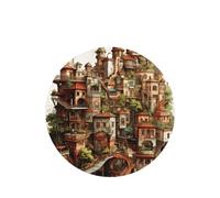 Dream Castle - Ambientadores para coche, 6 unidades, forma redonda, para colgar, aromaterapia, ambientadores perfumados para dormitorio y baño
