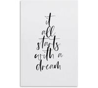 Dream Catalyst Poster Motivational Wall Decor | Sparks ambition every morning when you wake up(Unframed,12x18inch(30x45cm))
