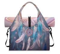 Dream Catcher - Bolsa deportiva con compartimento para zapatos, bolsa de fin de semana, bolsa de equipaje para gimnasio, yoga, viajes, color, L, Bolsa de viaje