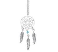 Dream Catcher Pendant Rope Cord Sterling Necklace Jewelry Gift for Men and Women