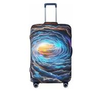 Dream Cloud Sea - Funda elástica para equipaje de viaje, protección contra arañazos, diseño de mar, Black, L
