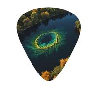 Dream Core Ocean - Púas de guitarra en tamaños finos, medianos y gruesos, juego de 12 piezas, adecuadas para guitarra eléctrica y varios instrumentos