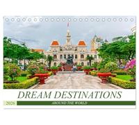 Dream destinations around the world (Desk Calendar 2026 DIN A5 landscape), CALVENDO 12 Month DeskCalendar: Photo tour around the world