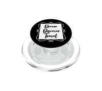 Dream Discover Travel Adventure Wanderlust Mapa del Mundo PopSockets PopGrip para MagSafe