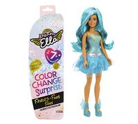 Dream Ella MGA's Hadas Sorpresa Que cambian de Color - Juguete Coleccionable para niños - Muñeca de 29cm con 7 sorpresas - Incluye Peluca, Falda, Botas y más - Edad: 3+ años - Ella, Verde Azulado