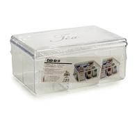 Dream Hogar Caja te infusiones organizadora 6 Compartimentos Transparente