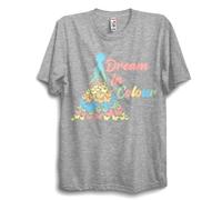 Dream in Colour Butterfly Rainbow - Camiseta unisex brillante y colorida - Camiseta gráfica positiva inspirada en el orgullo, gris, 7 Años