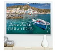 Dream Islands Capri and Ischia (High Quality Premium Wall Calendar 2026 DIN A2 landscape),CALVENDO 12 Month Wall Calendar: Longing for the famous Italian islands in the azure blue sea