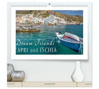 Dream Islands Capri and Ischia (High Quality Premium Wall Calendar 2026 DIN A2 landscape),CALVENDO 12 Month Wall Calendar: Longing for the famous Italian islands in the azure blue sea