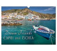 Dream Islands Capri and Ischia (Wall Calendar 2026 DIN A3 landscape), CALVENDO 12 Month Wall Calendar: Longing for the famous Italian islands in the azure blue sea