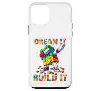 Dream It Build It Funny Blocks Bricks Toy Master Builder Carcasa para iPhone 12 Mini