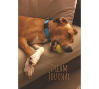 Dream Journal: Cute Sleeping Blue Collar Dog Notebook Log for Dog Lovers - Men, Women, Teens & Kids