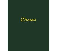 Dream Journal with Prompts: Phthalo green | 7.5" x 9.25" | 120 pages | black & white interior | for adults, teens, seniors