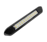 Dream Lighting Luz LED Toldo Exterior para Autocaravana Caravana Camper Aplique Luz Pared Negro IP66 Impermeable 25cm Blanco Frío 6000K 350LM 5,1W
