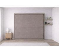 -Dream- Litera Plegable de Pared Que Ahorra Espacio, 2 Camas Individuales, con Escalera y barandilla de Seguridad, 209 x 198 x 35 cm, tapizado en Piel sintética. COLCHONES NO INCLUIDOS (Paloma)