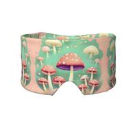 Dream Mushroom - Antifaz ajustable para dormir y orejeras, diadema unisex para dormir de lado (26.8 x 4.3 pulgadas), cubierta cómoda para viajes en interiores y exteriores, para yoga,
