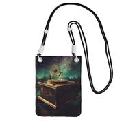 Dream Music Box - Bolsa cruzada para teléfono móvil para mujeres y hombres, impermeable, mini monedero para teléfono celular, cartera pequeña con correa ajustable, bolsa de viaje para teléfono celular