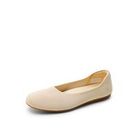 DREAM PAIRS Bailarinas Zapatos Planas Mujer Comodas Elegentes,Size 40.5,Desnudo,SDFA2423W