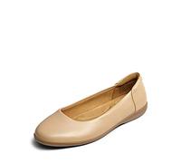 DREAM PAIRS Bilarinas Mujer Zapatos Comodos Planos con Plantilla Acolchada Clasico Suela Antideslizante,Size 38,Desnudo,SDFA2312W