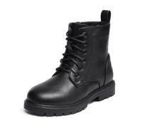 DREAM PAIRS Botas Combate Niña Impermeables | Parte superior resistente al agua y fácil de limpiar, cremallera lateral, buen agarre en suelo mojado y forro suave y cálido.