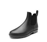 DREAM PAIRS Botas de Agua Hombre Chelsea Zapatos de Lluvia Impermeable Wellington Botines de Goma de Moda Flexible y Antideslizante,Size 42,Negro,SDRB2401M-E