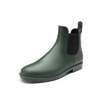 DREAM PAIRS Botas de Agua Hombre Chelsea Zapatos de Lluvia Impermeable Wellington Botines de Goma de Moda Flexible y Antideslizante,Size 45,Verde oliva,SDRB2401M-E
