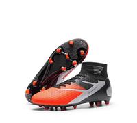 DREAM PAIRS Botas de Fútbol Sala Hombre Zapatos de Fútbol al Aire Libre Tacos Deporte Spike Atletismo,Size 42,Naranja,SDSC2407M