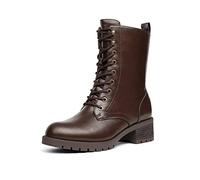 DREAM PAIRS Botas de media pantorrilla de mujer,Size 42,Marrón,DMB214-E