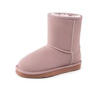 DREAM PAIRS Botas de Nieve Botines Invierno Niños Niñas con Forro Calido,Size 37.5,Todo Rosa,SHORTY-K
