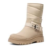 DREAM PAIRS Botas de Nieve Mujer Invierno con Forro Calido y Suela Antideslizante Botas Resistente al Agua,Size 41,Desnudo,SDSB2202W-E