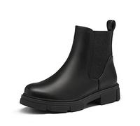 DREAM PAIRS Botas y botines de mujer con tacón grueso,Size 39,Negro,SDAB2205W-E