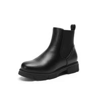 DREAM PAIRS Botines Mujer Plana Suela Antideslizante Botas de Moda,Size 39,Negro,DWEMAB2501