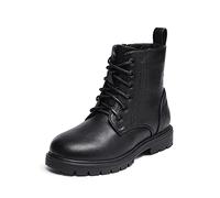 DREAM PAIRS KIDS Botas de Nieve Invierno Niñas Niños Moda con Cremallera Suela Antideslizante KBO211,Size 37.5,Negro/Pu,KBO211