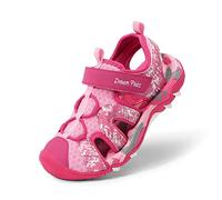 DREAM PAIRS Kids Sandalias Deportivas para Unisex Niños Verano Aire Libre Deporte Zapatillas de Senderismo con Punta Cerrada,Size 32,Rosa Fuerte/Rosa,SDAS2305K-E