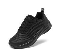 DREAM PAIRS Kids Zapatillass para Niñas y Niños con Cordones Deportivos para Running con Proteccion TPU de Dedo de Pie Durables,Size 37.5,Todo Negro,SDRS2330K