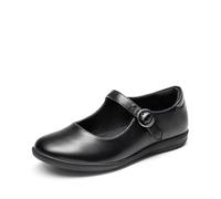 DREAM PAIRS Kids Zapatos Colegiales para Niña Merceditas Bailarinas Mary Jane Zapatos de Fiesta Cumpleaños Zapatos de Vestir Antideslizante Negro KFL217 Talla 32EU/1US