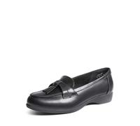 DREAM PAIRS Mocasines Mujer Verano Comodos con Plantilla Suave Clasico Mocasines SDLS2405W,Size 41.5,Negro,SDLS2405W