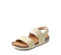 DREAM PAIRS Sandalia Planas de Mujer Comodos Planta Blanda para Verano Beige SDPW2202W-E Talla 40 (EUR)