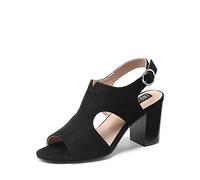 DREAM PAIRS Sandalias de Mujer con Tacones.,Size 40,Negro,SDHS2351W-E